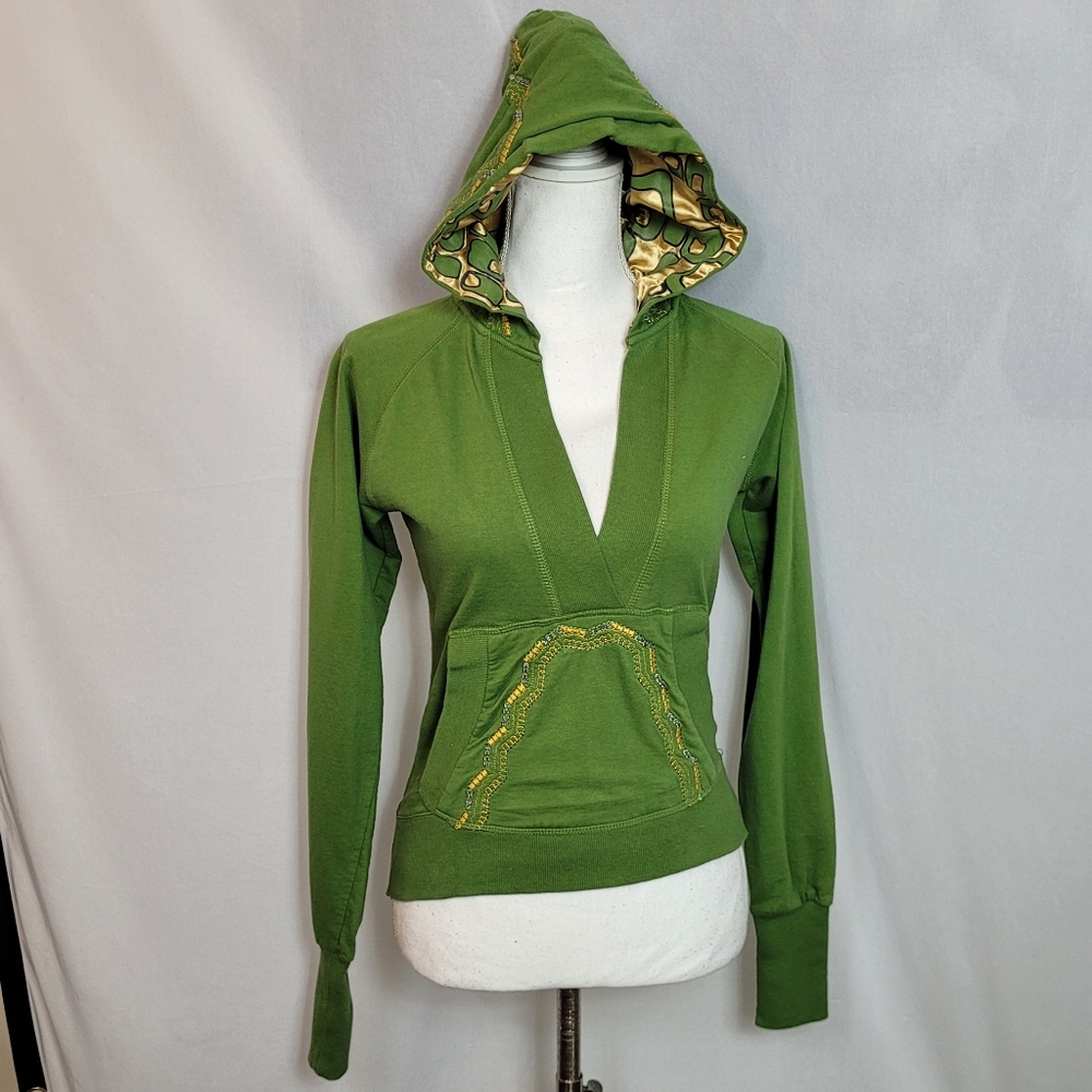 Soul Of Fashion Green Hoodie Size Small